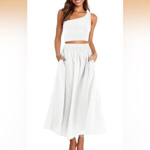 Elegant White Maxi Skirt